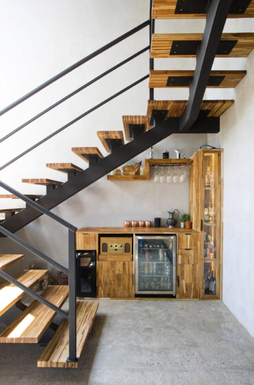 Wood & Metal stairs