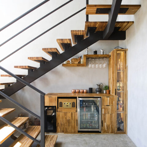 Wood & Metal stairs