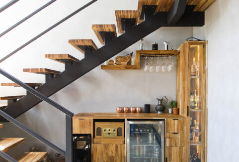 Wood & Metal stairs