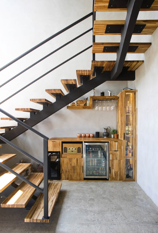 Wood & Metal stairs