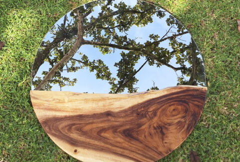 Wooden Mirror – Circular