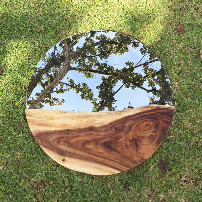 Wooden Mirror – Circular