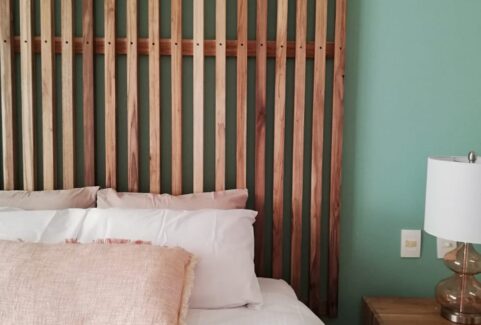 Decorative bed backrest